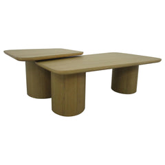 Lester Honey Oak HP0426 Nesting Table 2 Pc Set - Ornate Home