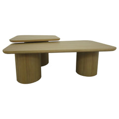 Lester Honey Oak HP0426 Nesting Table 2 Pc Set - Ornate Home