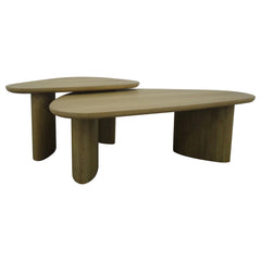 Lester Honey Oak HP0426 Nesting Table 2 Pc Set - Ornate Home