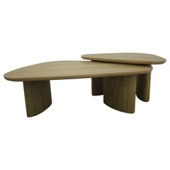Lester Honey Oak HP0426 Nesting Table 2 Pc Set - Ornate Home