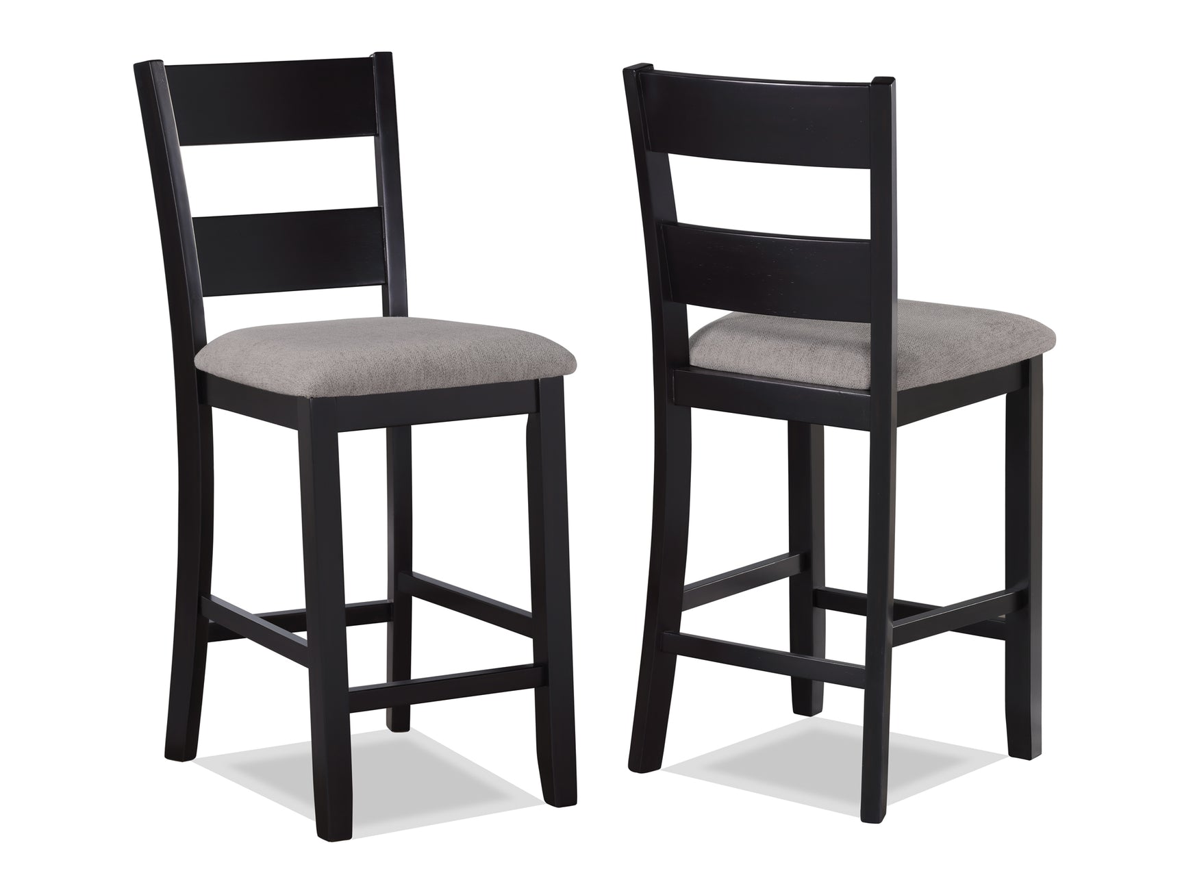 Lester Light Gray 5-Piece Counter Height Set - Ornate Home