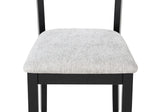 Lester Light Grey 6-Piece Dining Set w/ Bench - Ornate Home