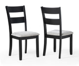 Lester Light Grey 6-Piece Dining Set w/ Bench - Ornate Home