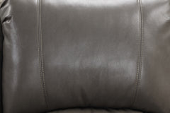 Letha Gray PU Leather Sofa & Loveseat - Ornate Home