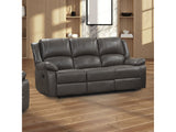 Letha Gray PU Leather Sofa - Ornate Home