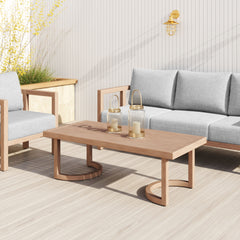Leto Brown Coffee Table - Ornate Home