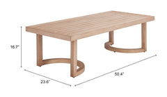 Leto Brown Coffee Table - Ornate Home