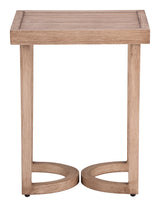 Leto Brown Outdoor Side Table - Ornate Home