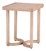 Leto Brown Outdoor Side Table - Ornate Home