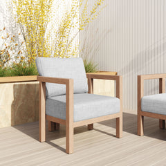 Leto Gray Armchair - Ornate Home