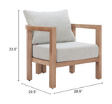 Leto Gray Armchair