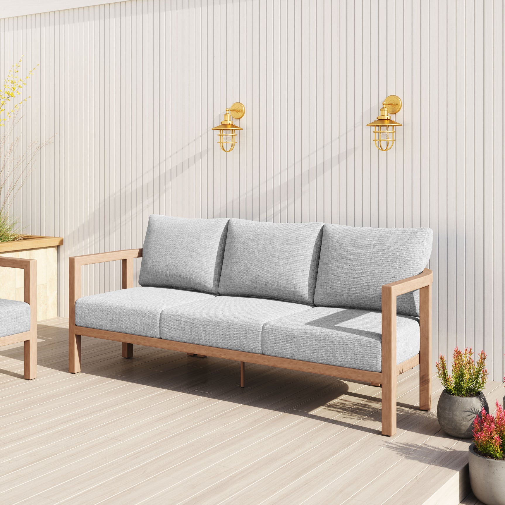 Leto Gray Sofa - Ornate Home
