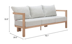 Leto Gray Sofa - Ornate Home
