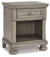Lettner California King Panel Storage Bedroom Set with Dresser and Nightstand - Ornate Home