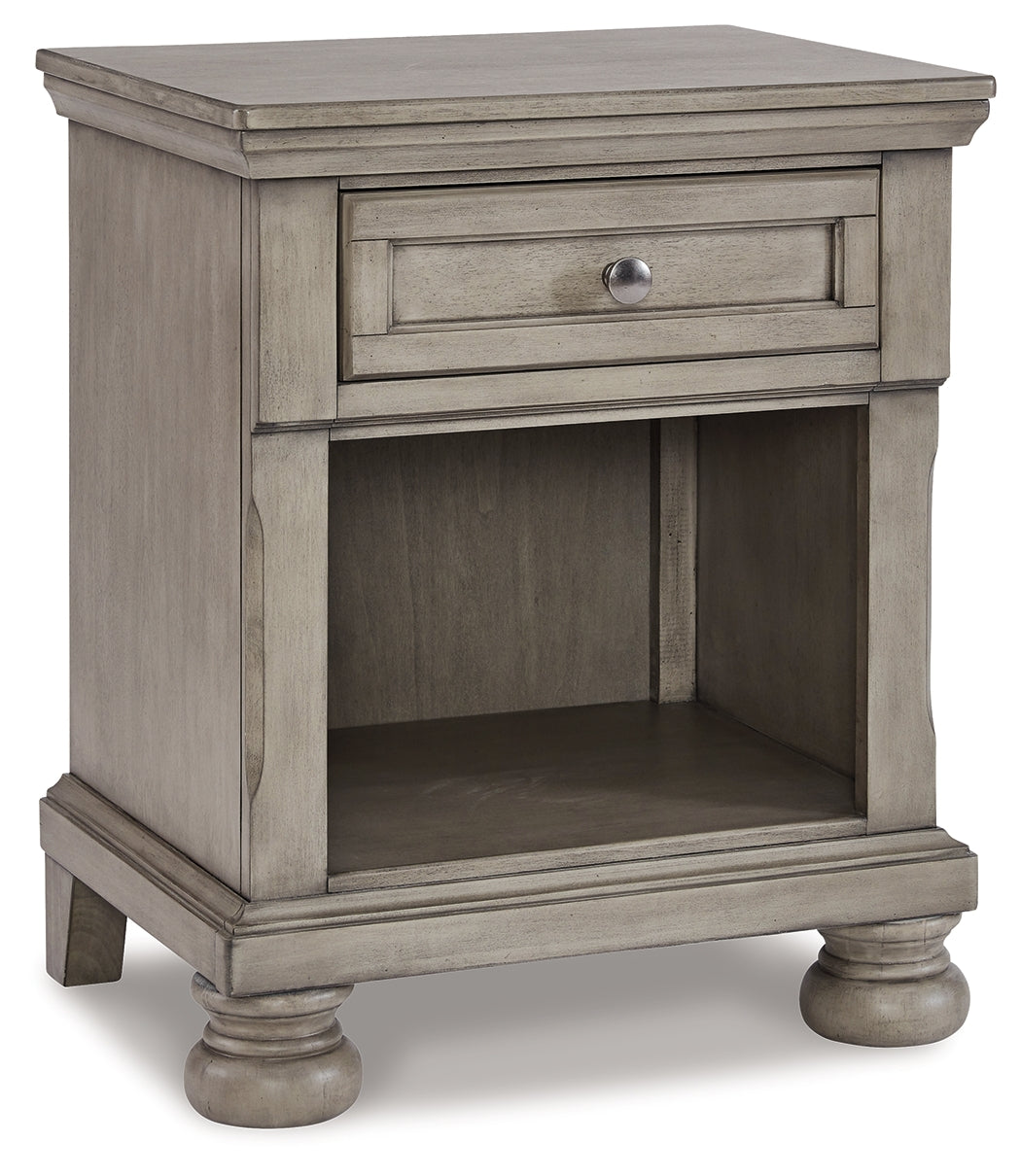 Lettner California King Panel Storage Bedroom Set with Dresser and Nightstand - Ornate Home