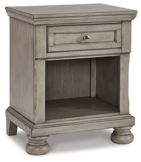 Lettner California King Panel Storage Bedroom Set with Dresser and Nightstand - Ornate Home