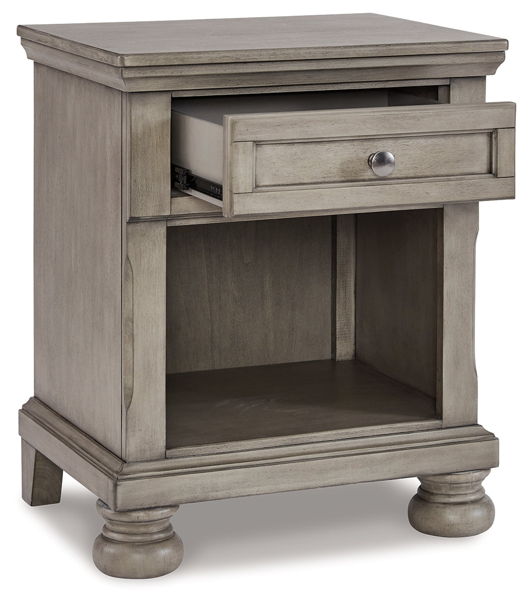 Lettner California King Panel Storage Bedroom Set with Dresser and Nightstand - Ornate Home