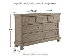 Lettner California King Panel Storage Bedroom Set with Dresser and Nightstand - Ornate Home