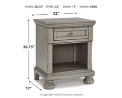 Lettner California King Panel Storage Bedroom Set with Dresser and Nightstand - Ornate Home