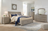 Lettner Light Gray Dresser and Mirror - Ornate Home