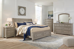 Lettner Light Gray Dresser and Mirror - Ornate Home