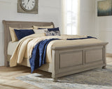 Lettner Light Gray King Sleigh Bed (Online Special Price) - Ornate Home
