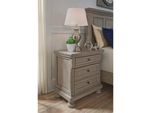 Lettner Light Gray Nightstand (Online Special Price) - Ornate Home