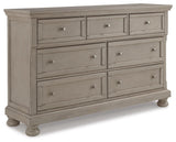 Lettner Light Gray Queen Panel Bed, Dresser and 2 Nightstands - Ornate Home