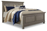 Lettner Light Gray Queen Panel Bed, Dresser and 2 Nightstands - Ornate Home