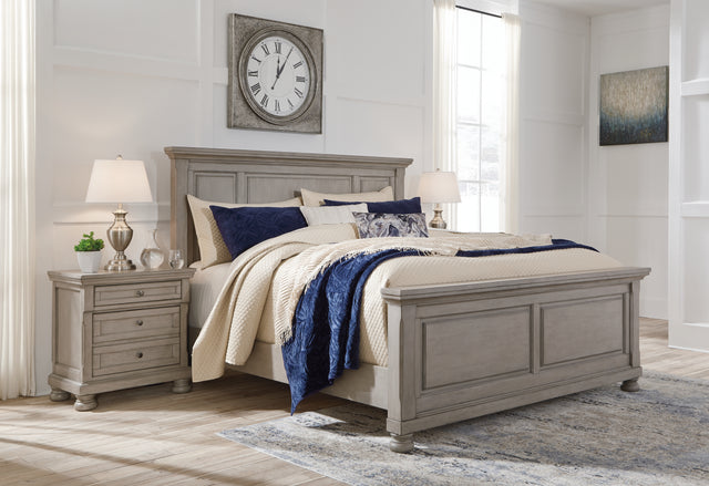 Lettner Light Gray Queen Panel Bed (Online Special Price) - Ornate Home