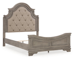 Lettner Light Gray Queen Panel Bedroom Set with Dresser and Mirror - Ornate Home