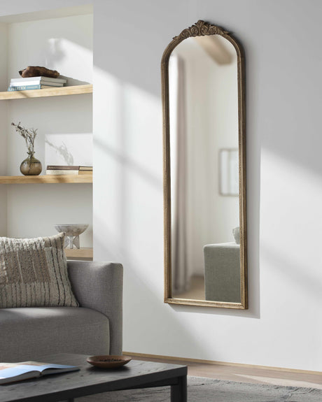 Leutesdorf Tan Full Length Mirror - Ornate Home