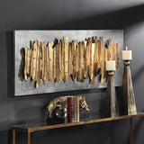 Lev Gold Metal Wall Decor - Ornate Home