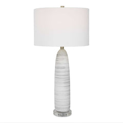 Levadia Matte White Table Lamp - Ornate Home