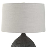 Levee Satin Black Table Lamp - Ornate Home