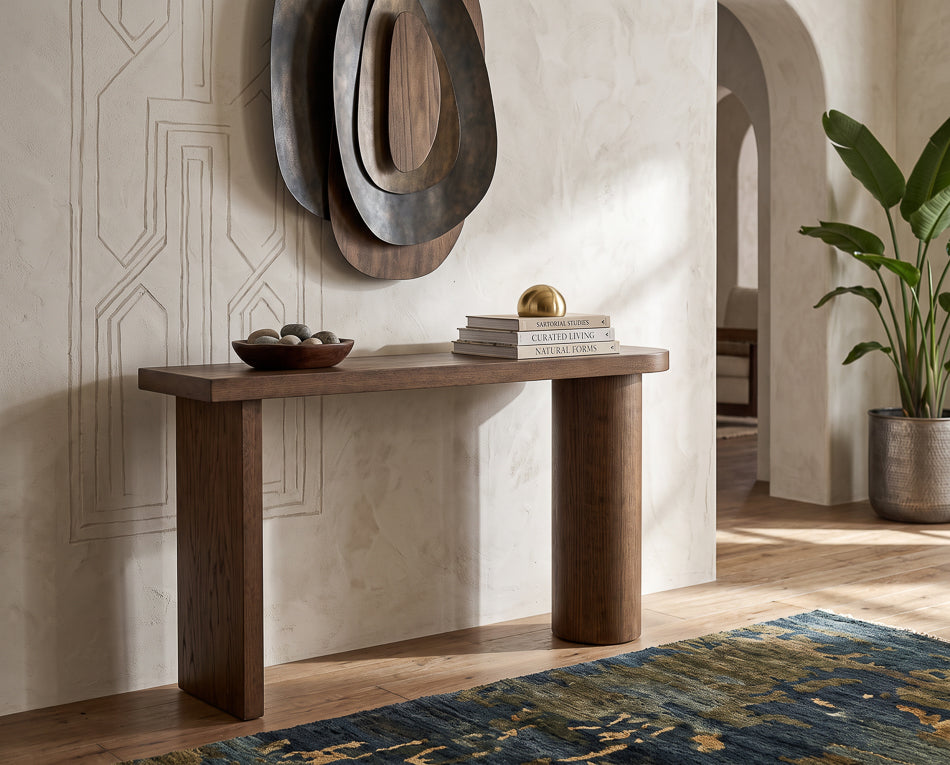 Level Brown Console Table - Ornate Home