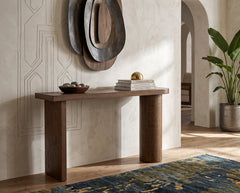 Level Brown Console Table - Ornate Home