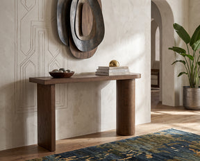 Level Brown Console Table - Ornate Home