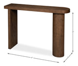 Level Brown Console Table - Ornate Home