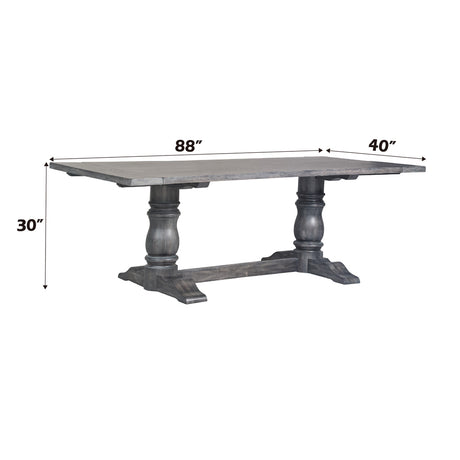 Leventis Weathered Gray Dining Table - Ornate Home
