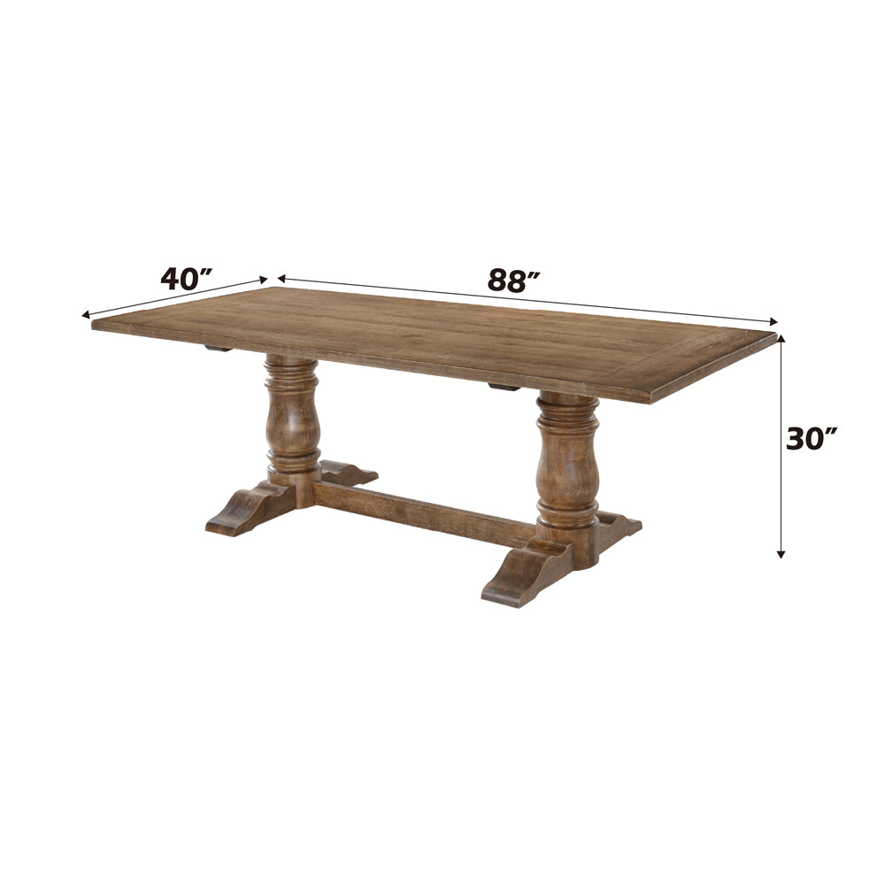 Leventis Weathered Oak Dining Table - Ornate Home