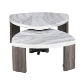 Levis Gray Nesting Cocktail Table - Ornate Home