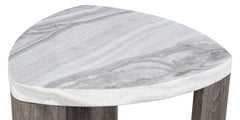 Levis Gray Triangle End Table - Ornate Home