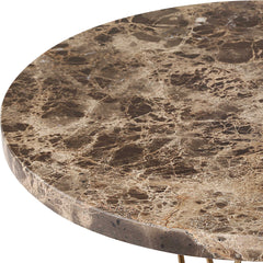 Levitate Brown Marble Accent Table - Ornate Home