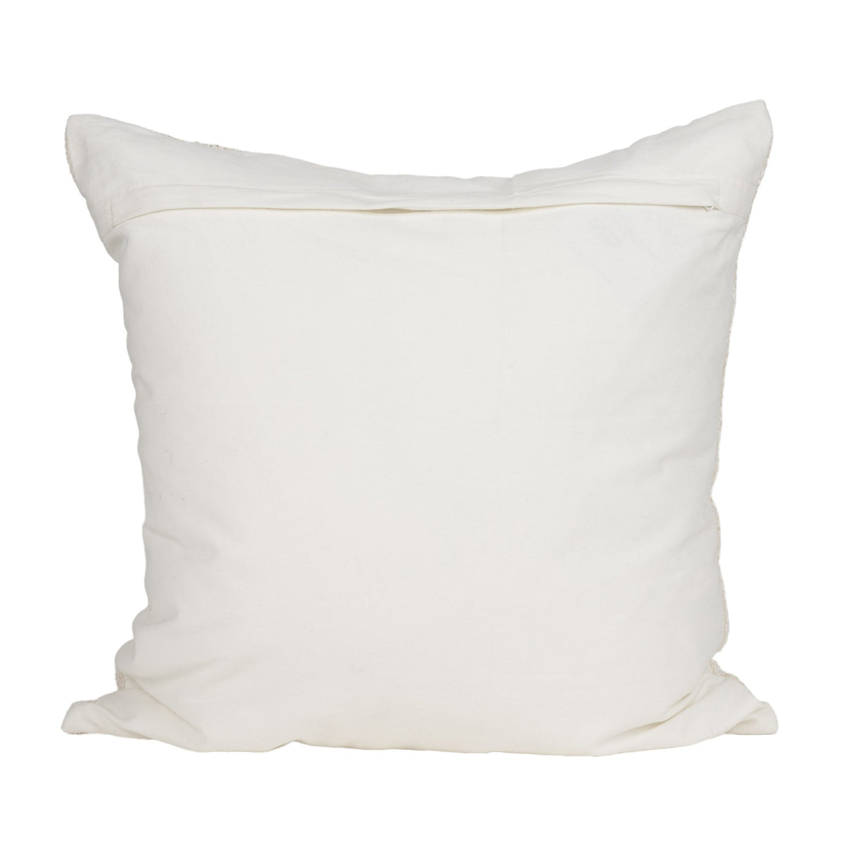 Levon Cream/Orange 22x22 Plush Dashed Stripes Decorative Pillow Cover - Ornate Home