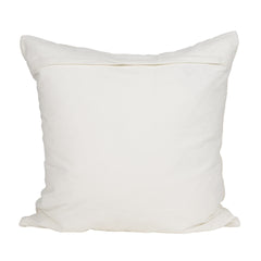 Levon Cream/Orange 22x22 Plush Dashed Stripes Decorative Pillow Cover with Down Filler - Ornate Home