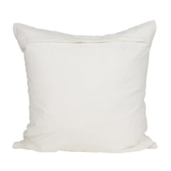 Levon Cream/Orange 22x22 Plush Dashed Stripes Pillow Cover with Non-Allergen Filler - Ornate Home