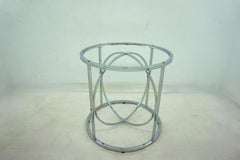 Levy Chrome 48-inch Round Glass Top Dining Table - Ornate Home