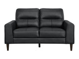 Lewes Black Loveseat - Ornate Home