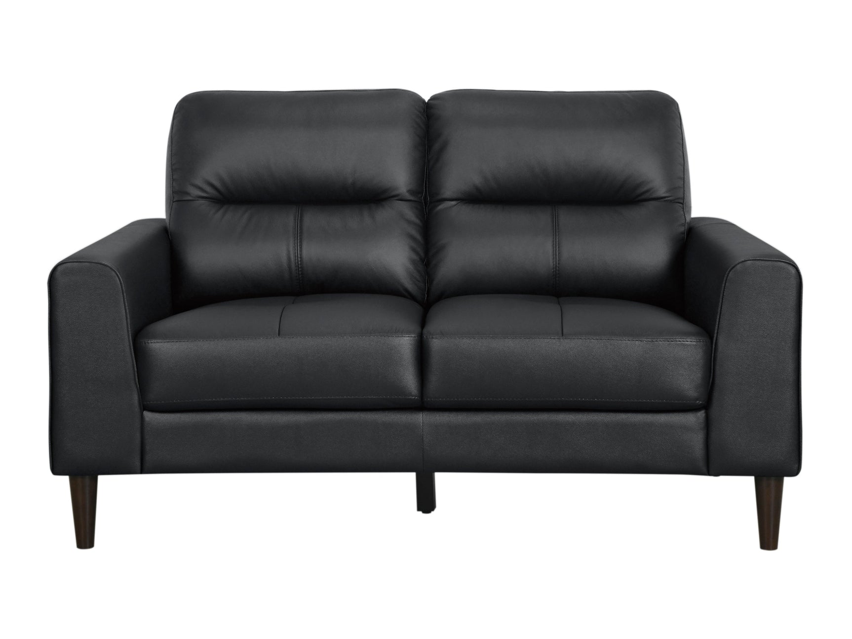 Lewes Black Loveseat - Ornate Home